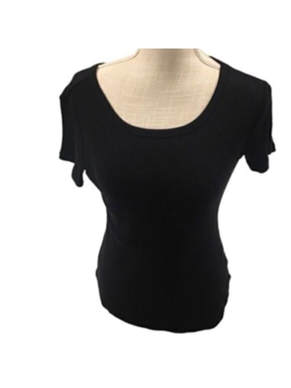 a new day women’s top black short sleeve size medium